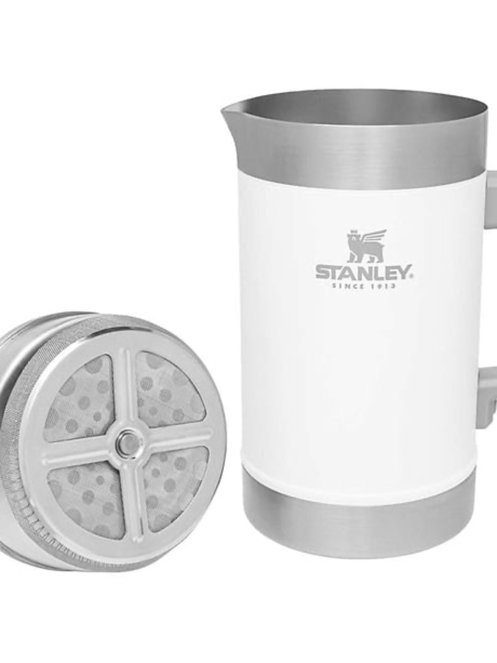 NWT Stanley White and Gray French Press Coffee Maker - Picture 5 of 6
